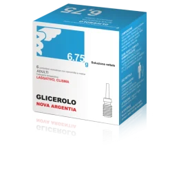 Nova Argentia Glicerolo Adulti 6,75 grammi Soluzione Rettale 6 Monodose con Camomilla e Malva