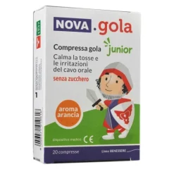 Nova Argentia Gola Junior Aroma Arancia 20 Compresse - Integratore Alimentare