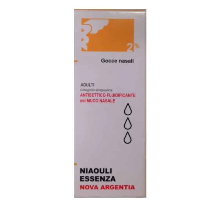 Nova Argentia Niaouli Essenza 2% Gocce Nasali 10 ml