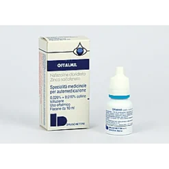 Oftalmil 0,020% + 0,016% Nafazolina Cloridrato Collirio Flacone 10 ml