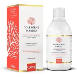 Optima Collagene Marino Liquido 500 ml - Integratore Benessere Pelle Unghie e Capelli