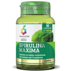 Optima Colour of Life Spirulina Maxima 60 Compresse - Integratore Ricostituente