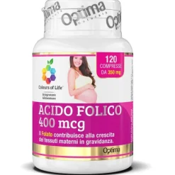 Optima Colours of Life Acido Folico 120 Compresse - Integratore Gravidanza