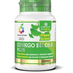 Optima Colours of Life Ginkgo Biloba Plus 60 Compresse - Integratore Memoria