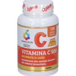 Optima Colours Of Life Vitamina C 500 mg 120 capsule - Integratore Sistema Immunitario