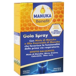 Optima Manuka Benefit Gola Spray 20 ml - Integratore Benessere Cavo Orale