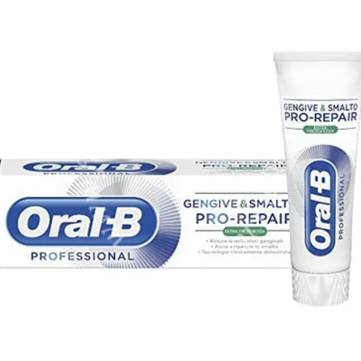 Oral-B Dentifricio Protezione Gengive e Scudo Antibatterico Sbiancante 75 ml