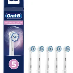 Oral-B Refill EB-50-5 Sensitive Clean Testine di Ricambio 5 Pezzi