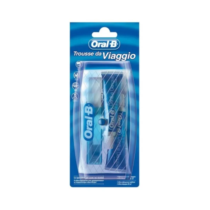 Oral-B Trousse da Viaggio 1 Spazzolino + 2 Dentifrici 15 ml