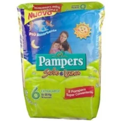 Pampers Sole & Luna 15 - 30 kg XL 14 pezzi