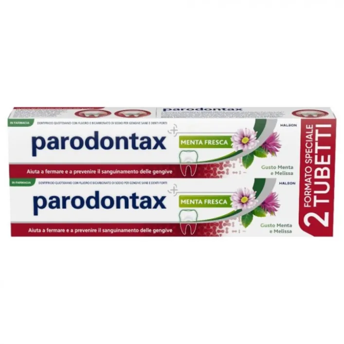 Parodontax Dentifricio Bitubo Menta Fresca 2x75ml