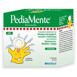 PediaMente 15 Flaconcini - Integratore Memoria e Concentrazione Bambini