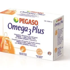 Pegaso Omega 3 Plus 40 Capsule - Integratore di Acidi Grassi e Omega 3
