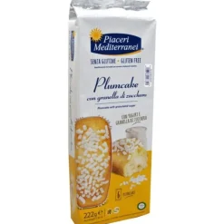 Piaceri Mediterranei Plumcake Merendine con Granelli di Zucchero Senza Glutine 270 grammi