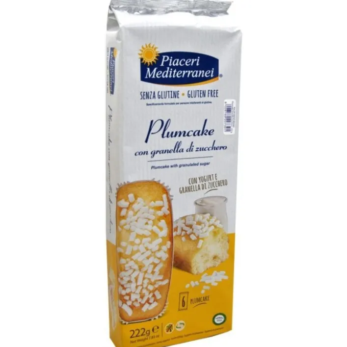 Piaceri Mediterranei Plumcake Merendine con Granelli di Zucchero Senza Glutine 270 grammi