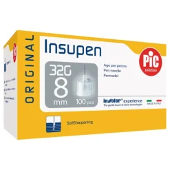 Pic Ago Insupen Original G32 8 mm 100 Aghi
