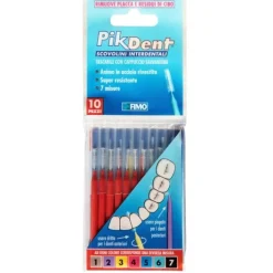 Pikdent Scovolino 4 Rosso 0,7 mm 10 pezzi