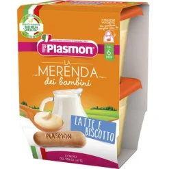 Plasmon Merenda Latte e Biscotto 2 x 120 grammi