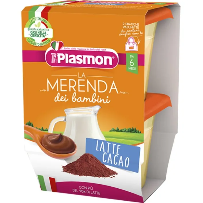 Plasmon Merenda Latte e Cacao 2 x 120 grammi