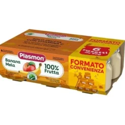Plasmon Omogeneizzato Banana Mela 6x80 grammi