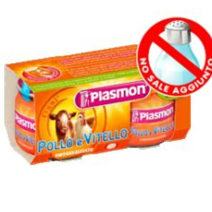 Plasmon Omogeneizzato Vitello e Pollo 2 x 80 grammi