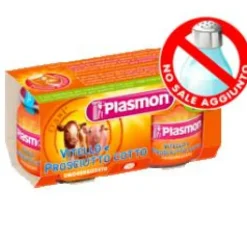 Plasmon Omogeneizzato Vitello e Prosciutto 2 x 80 grammi