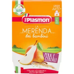 Plasmon Omogeneizzato Yogurt Pera e Cereali 2 x 120 grammi