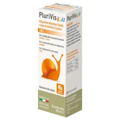 Plurivis Kids Sciroppo Gusto Arancia con Estratto di Lumaca 150 ml - Integratore Alimentare Bambini
