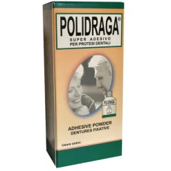 Polidraga Grande Polvere Adesiva per Protesi Dentaria 45 grammi