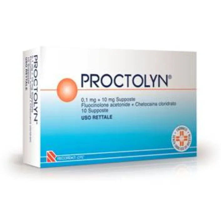 Proctolyn 0,1 mg + 10 mg 10 Supposte