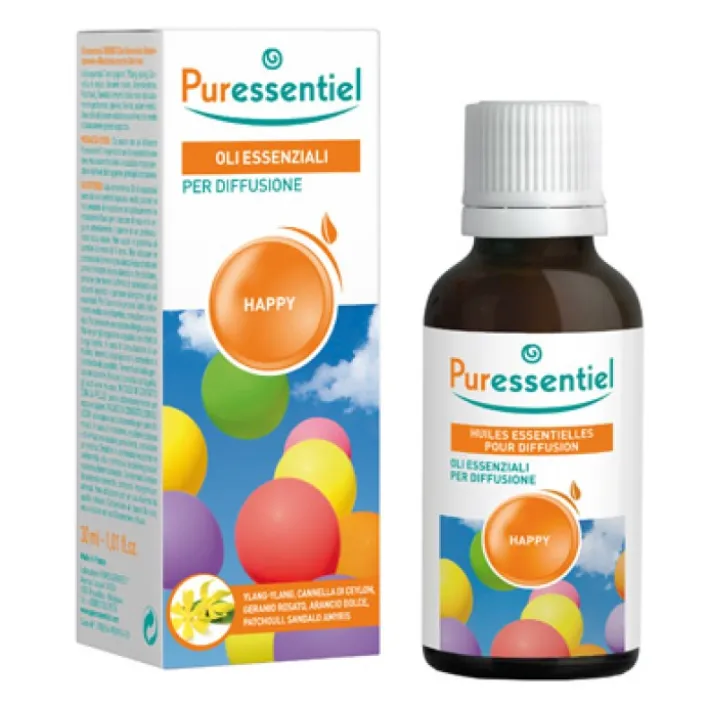 Puressentiel Oli Essenziali per Diffusore Miscela Happy 30 ml