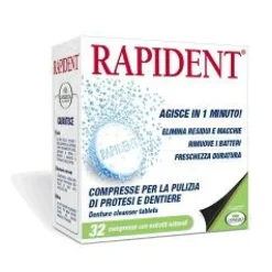 Rapident per la Pulizia delle Protesi Dentaria 32 compresse