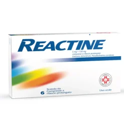 Reactine Antistaminico 5 mg 120 mg 6 Compresse