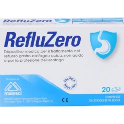 Refluzero 20 Compresse - Dispositivo Medico per Reflusso Gastroesofageo