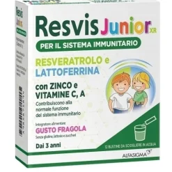 Resvis Junior XR Gusto Fragola 12 bustine - Integratore Sistema Immunitario