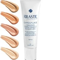 Rilastil Cosmetic Camouflage Fondotinta Fluido Media Coprenza Colore 40 30 ml