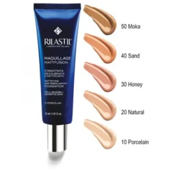 Rilastil Maquillage Fondotinta Mattificante e Riequilibrante 10 Porcelain 30 ml