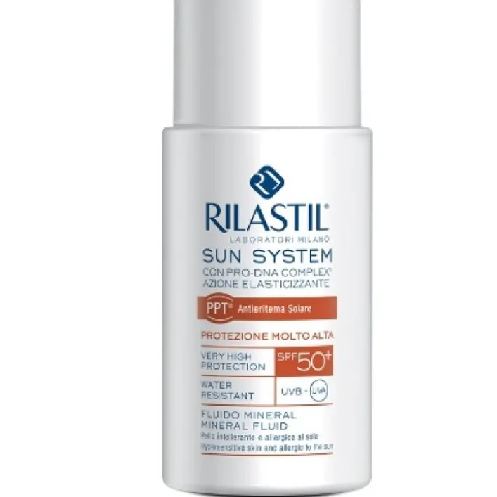Rilastil Sun System Fluido Solare Minarale SPF 50+ Protezione Viso 50 ml