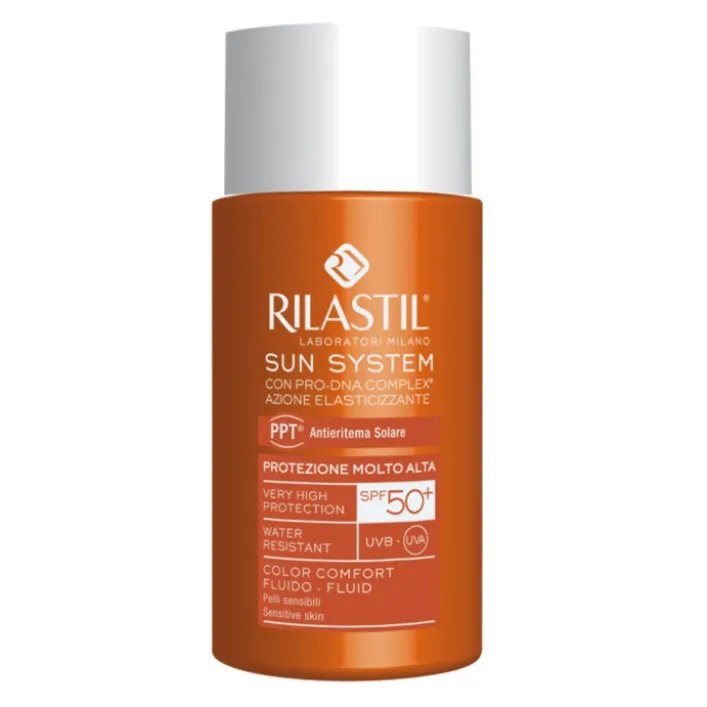 Rilastil Sun System Solare Fluido Comfort Colorato Viso SPF 50+ 50 ml