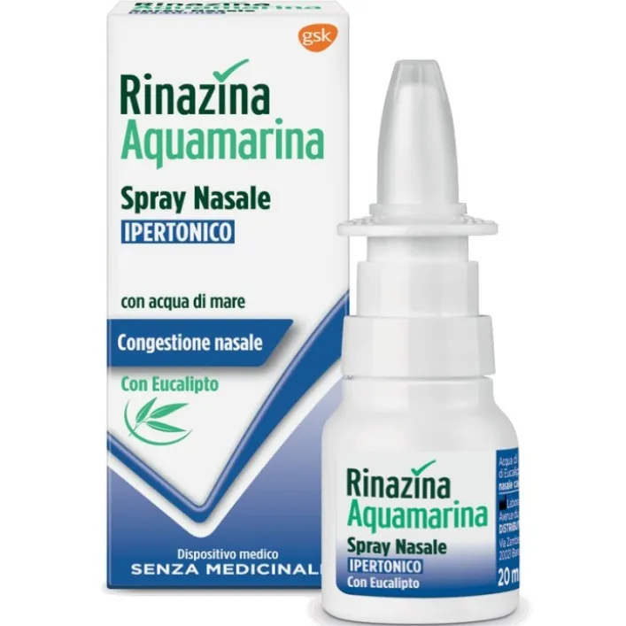 Rinazina Aquamarina Spray Nasale Ipertonico 20 ml