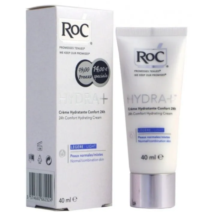 RoC Hydra+ Crema Idratante Viso Comfort Leggera 40 ml