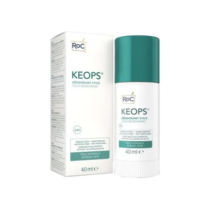 Roc Keops Deodorante Stick Senza Alcool per Pelli Normali 40 ml
