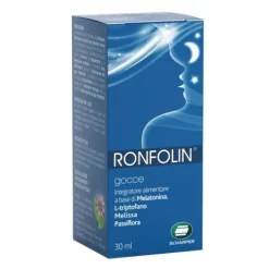 Ronfolin Gocce 30 ml - Integratore Alimentare a Base di Melatonina
