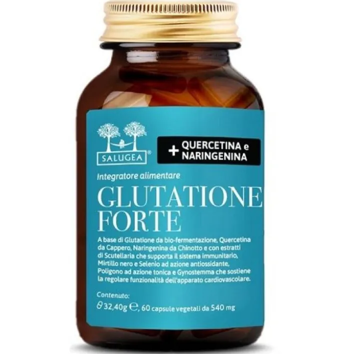 Salugea Glutatione Forte 60 capsule - Integratore Quercetina e Narigenina