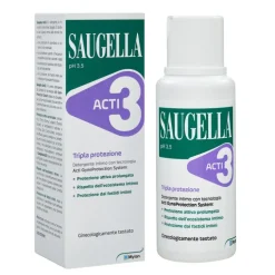 Saugella Acti3 Detergente Intimo con Tripla Protezione 250 ml