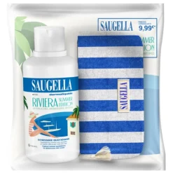 Saugella Dermoliquido 500 ml con Pochette Riviera omaggio