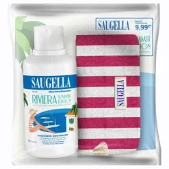 Saugella Dermoliquido 500 ml con Pochette Riviera omaggio