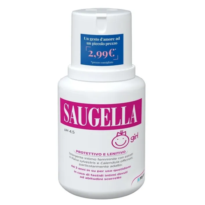 Saugella Girl Detergente intimo quotidiano per bambine 1-12 anni 100 ml