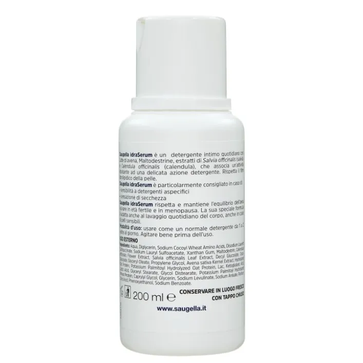 Saugella Idraserum Detergente Intimo Emolliente 200 ml