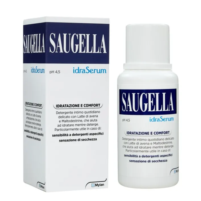Saugella Idraserum Detergente Intimo Emolliente 200 ml